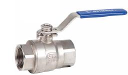 VÃ¡lvulas macho esfÃ©rico inox roscada de 2 corpos