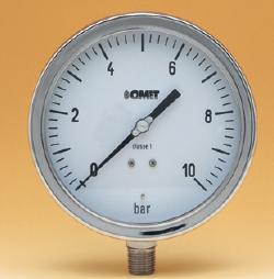 ManÃ³metros Bourdon Â em inox (MX ou MXG)